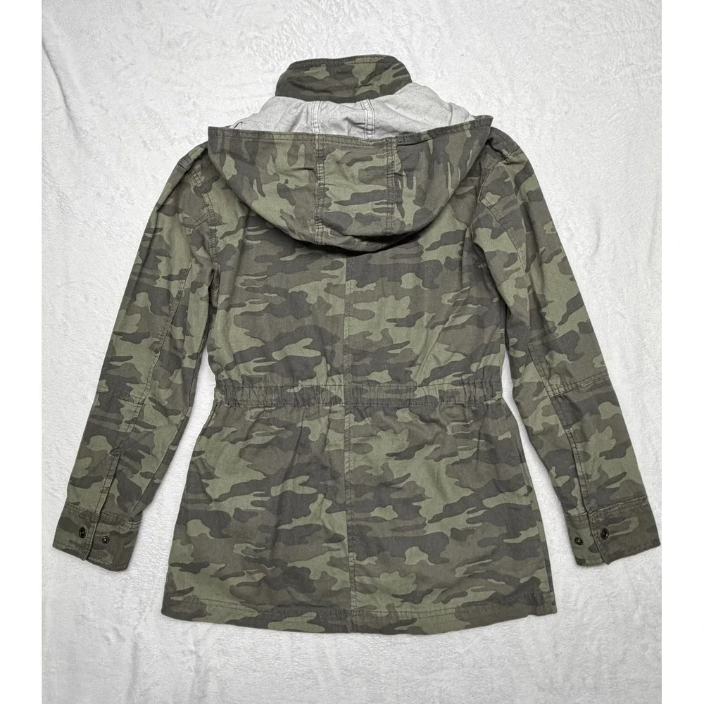 Universal Thread Green Camo Women's Small Utility Jacket Barn Coat Work Military - Picture 6 of 6